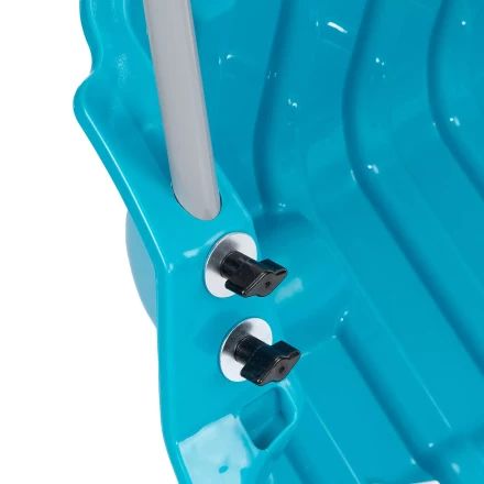 Скрепер-волокуша для уборки снега  Palisad 61694, полипропилен, колеса, 595х715х1445мм, рукоятка с ПВХ, LUXE купить в Нефтеюганске