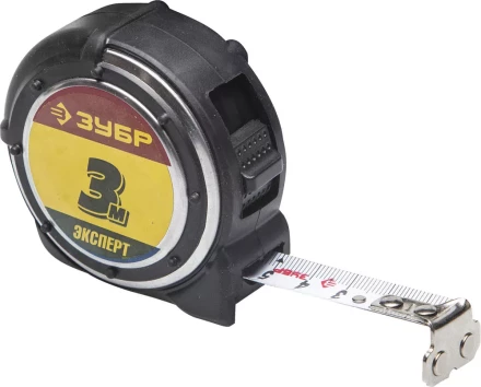 Рулетка ЗУБР "ЭКСПЕРТ" "АНТЕЙ", металлический обрезиненный корпус, полотно с нейлоновым напылением, 3мх16мм 34053-03-16 купить в Нефтеюганске