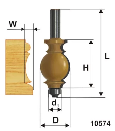 Фреза кромочная фигурная ф254х35мм хв 12мм 10574 купить в Нефтеюганске