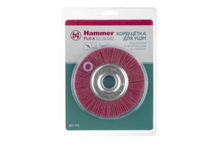 Кордщетка HAMMER плоская 125мм для УШМ нейлон (207-115) купить в Нефтеюганске