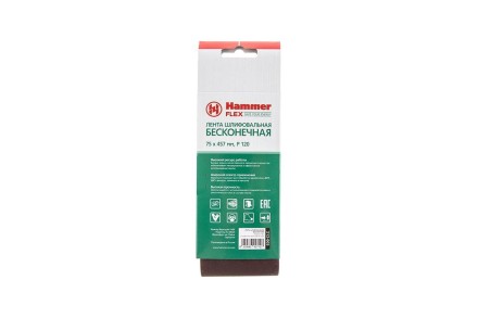 Лента шлиф. бесконечная HAMMER 75х457мм P120 купить в Нефтеюганске