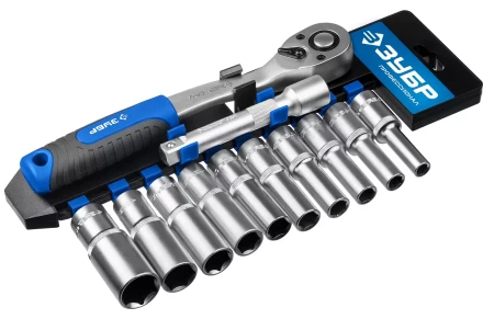 ЗУБР ТБ-12У, 12 предм., (1/2), набор торцовых головок, Профессионал (27650-H12) купить в Нефтеюганске