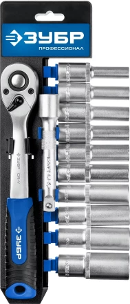 ЗУБР ТБ-12У, 12 предм., (1/2), набор торцовых головок, Профессионал (27650-H12) купить в Нефтеюганске