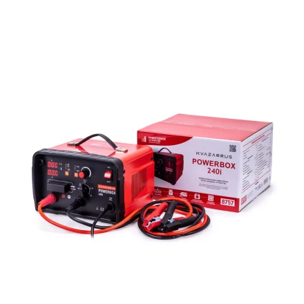 Инверторное пуско-зарядное устройство KVAZARRUS PowerBox 240i таймер цветная коробка купить в Нефтеюганске