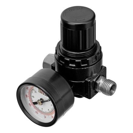 Регулятор давления с манометром Denzel R1500, 12 бар, 1/4&quot;, 57491 купить в Нефтеюганске