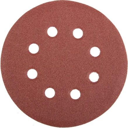 Круг шлифовальный универсальный STAYER &quot;MASTER&quot; из абразивной бумаги на велкро основе, 8 отверстий, Р120, 125мм, 5шт 35452-125-120 купить в Нефтеюганске