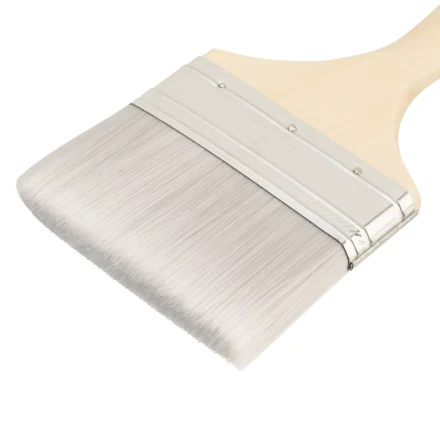 Кисть плоская для лаков &quot;Евро&quot; 4&quot;, искусственная щетина, деревянная ручка Matrix 83090 купить в Нефтеюганске