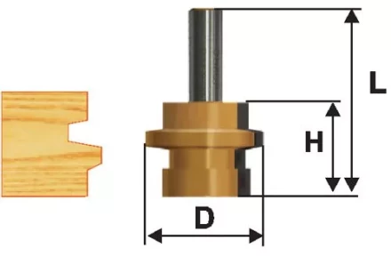 Фреза комбинированная универсальная Ф30,5Х26 мм хвостовик 12 мм Энкор 46505 купить в Нефтеюганске