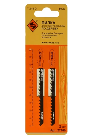 Пилка для электролобзика T244 D 2 шт. Энкор 27109 купить в Нефтеюганске