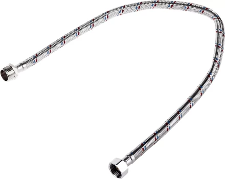 Подводка гибкая ЗУБР для воды, оплетка из нержавеющей стали, г/ш 1/2&quot; - 0,6м 51005-G/S-060 купить в Нефтеюганске