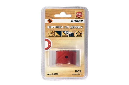 Коронка по дереву 38 мм Энкор 24608 купить в Нефтеюганске