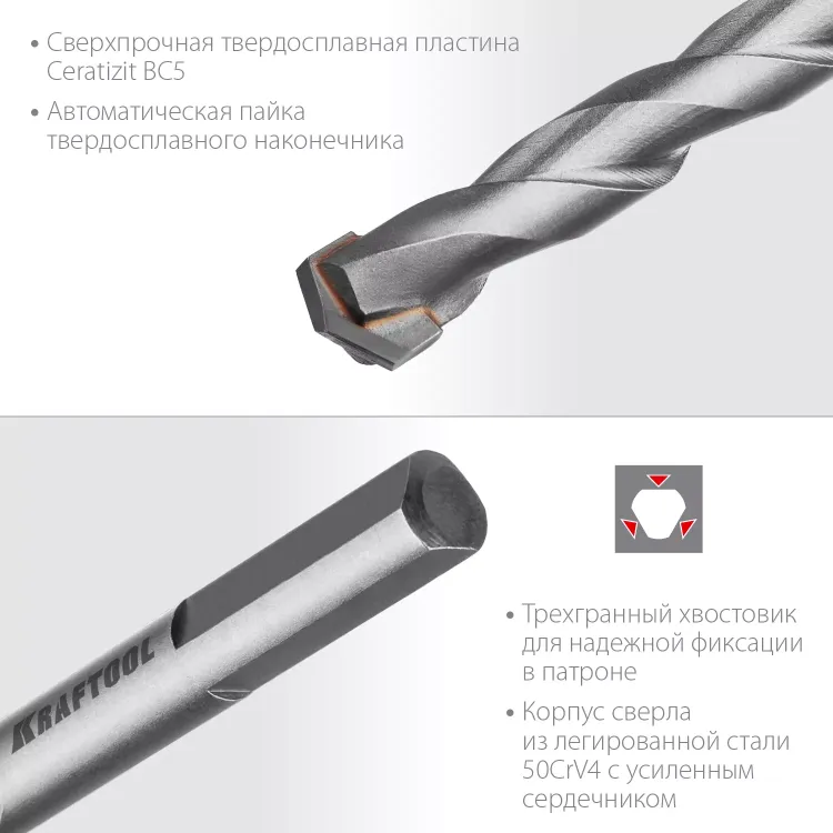 Наборы сверл специальных по твёрдым материалам HARD 29177-H5 купить в Нефтеюганске