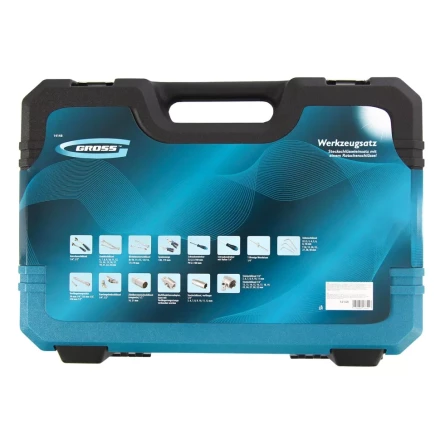 Набор инструментов 78 предметов , 120 зубьев, CrV, 1/4", 1/2" Gross 14148 купить в Нефтеюганске