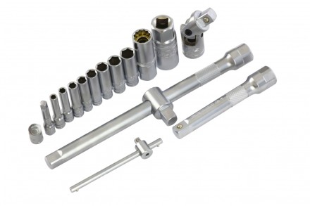 Набор инструментов 78 предметов , 120 зубьев, CrV, 1/4&quot;, 1/2&quot; Gross 14148 купить в Нефтеюганске