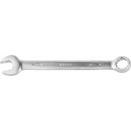 Ключ ЗУБР &quot;ПРОФИ&quot; гаечный комбинированный, Cr-V сталь, хромированный, 15мм 27022-15 купить в Нефтеюганске