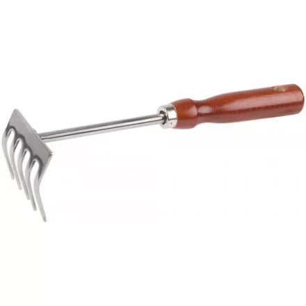 Грабельки GRINDA из нержавеющей стали с деревянной ручкой, 250 мм 8-421149_z01 купить в Нефтеюганске