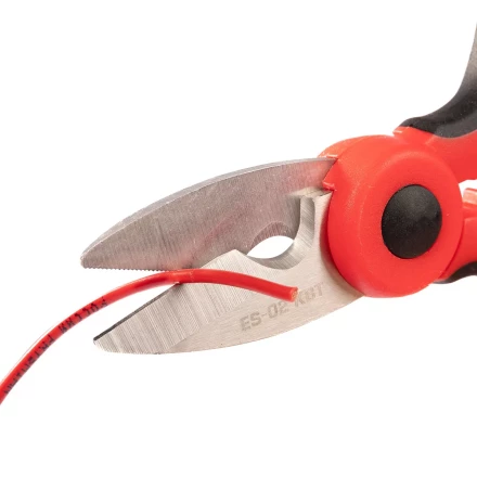 Ножницы электрика универсальные КВТ ES-02 для резки проводов до 6 мм (102358) купить в Нефтеюганске