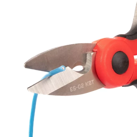 Ножницы электрика универсальные КВТ ES-02 для резки проводов до 6 мм (102358) купить в Нефтеюганске