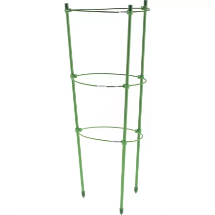 Поддержка для растений круглая h 60 см металл в пластике 3 кольца PALISAD 644015 купить в Нефтеюганске