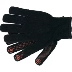 Перчатки вязаные хлопкоэфирные плюшевые, ПВХ "точка", 7 кл., 55 гр. СИБРТЕХ Россия 67769