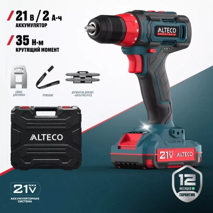 Аккумуляторная дрель-шуруповерт ALTECO CD 21-35 73508 купить в Нефтеюганске
