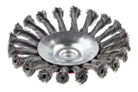 Кордщетка HAMMER тарелка 125мм для УШМ витая сталь (207-113) купить в Нефтеюганске