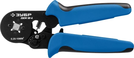 ЗУБР ПКМ-10-4, 0.25 - 10 мм2, с квадратным профилем, мультидиапазонные пресс-клещи, Профессионал (22695) купить в Нефтеюганске