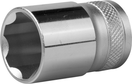 Торцовая головка KRAFTOOL &quot;INDUSTRIE QUALITAT&quot;, Cr-V, SUPER-LOCK, хромосатинированная, 1/2&quot;, 19 мм 27801-19_z01 купить в Нефтеюганске
