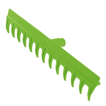 Грабли пластиковые, 430 мм, 13 прямых зубьев, металлический черенок, Сибртех 61730 купить в Нефтеюганске