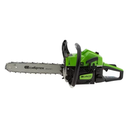 Пила цепная бензиновая БП-4540, 45 см3, шина 40 см, шаг 0.325, паз 1,5 мм, 64 звена Сибртех 95208 купить в Нефтеюганске