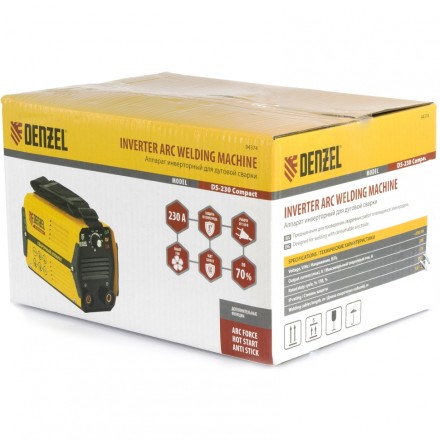 Аппарат инверторный дуговой сварки DENZEL DS-230 Compact 94374 купить в Нефтеюганске