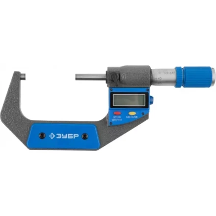 Микрометр ЗУБР &quot;ЭКСПЕРТ&quot; гладкий цифровой, МКЦ 75, диапазон 50-75мм, шаг измерения 0,001мм 34482-75 купить в Нефтеюганске