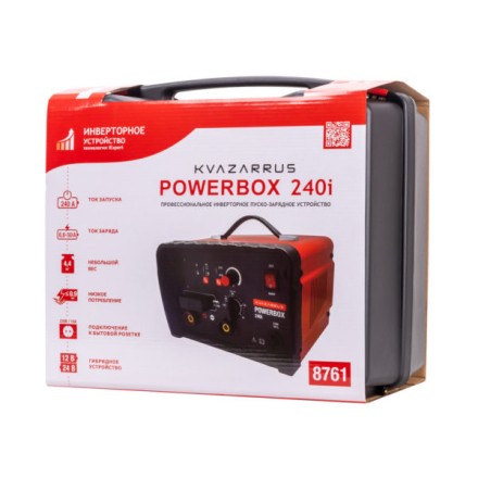 Инверторное пуско-зарядное устройство KVAZARRUS PowerBox 240i, таймер, пластиковый кейс купить в Нефтеюганске