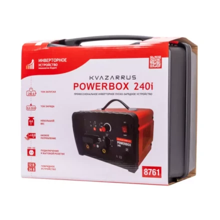 Инверторное пуско-зарядное устройство KVAZARRUS PowerBox 240i, таймер, пластиковый кейс купить в Нефтеюганске