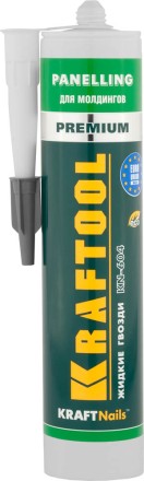 Клей монтажный KRAFTOOL KraftNails Premium KN-604, для молдингов, панелей и керамики, без растворителей, 310мл 41349_z01 купить в Нефтеюганске