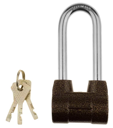 Замок навесной ЗУБР &quot;МАСТЕР&quot; облегченный, дисковый механизм секрета, ключ 7 PIN, удлиненная дужка d-10мм, 60мм 3720-4-01_z01 купить в Нефтеюганске