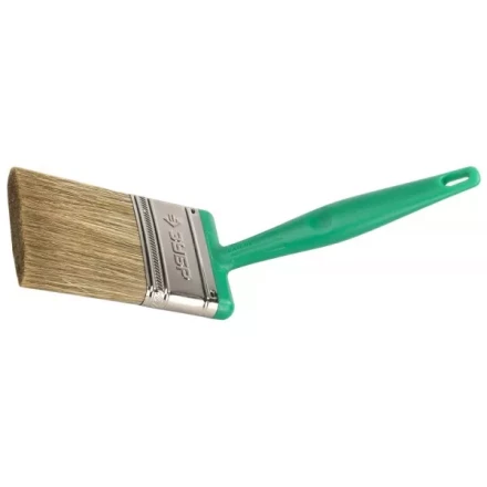 Кисть плоская ЗУБР ЭКСПЕРТ 2в1 БСГ-70 быстросъем голова с переменн углом, тип ЛАЗУРЬ смешанн щетина, пласт ручка, 75мм 4-01070-075 купить в Нефтеюганске