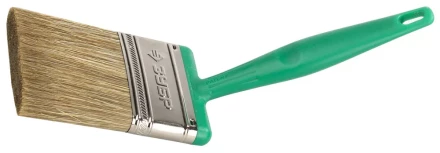 Кисть плоская ЗУБР ЭКСПЕРТ 2в1 БСГ-70 быстросъем голова с переменн углом, тип ЛАЗУРЬ смешанн щетина, пласт ручка, 75мм 4-01070-075 купить в Нефтеюганске