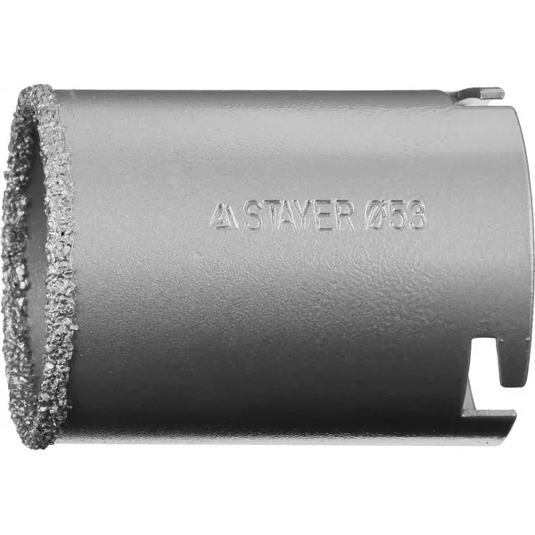 Коронка STAYER "PROFESSIONAL" кольцевая с карбидно-вольфрамовой крошкой, d=53мм 33345-53 купить в Нефтеюганске