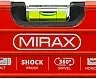 Уровень коробчатый усиленный MIRAX, утолщенный профиль, 3 противоударных ампулы (1 поворотная на 360 град), с ручками, 120 см 34603-120 купить в Нефтеюганске