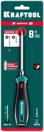 Отвертка универсальная с переставным двухсторонним стержнем 26168 купить в Нефтеюганске