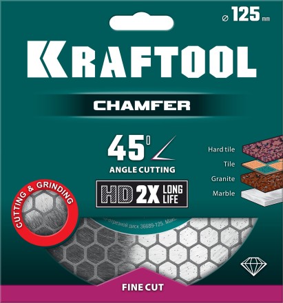 Шлифовально-отрезной алмазный диск CHAMFER 36689-125 купить в Нефтеюганске