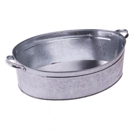 Таз оцинкованный овальный 23 литров Россия 67587 купить в Нефтеюганске