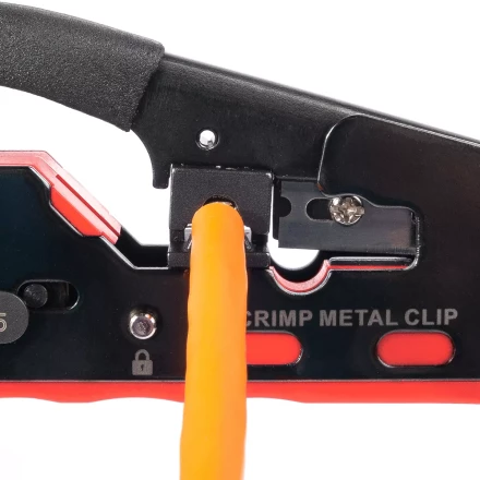 Кримпер многофункциональный КВТ JT-04А с 2 встроенными модулями для обжима RJ-45 (Cat 7), RJ-12, RJ-11 (89439) купить в Нефтеюганске