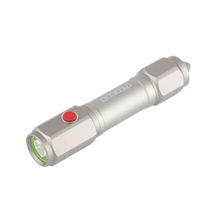 Фонарь автомобильный спасатель 1W Led встроеное лезвие молоток 3 режима 100-50-строб 3хААА Stern 90524 купить в Нефтеюганске