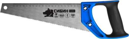 Ножовка по дереву компактная (пила) ТУЛБОКС 300 мм, шаг 9 TPI (3 мм), СИБИН 15056-30 купить в Нефтеюганске