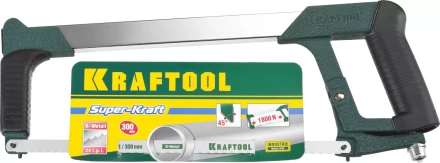 Ножовка по металлу KRAFTOOL &quot;PRO-Kraft&quot;, 185 кг рычажное натяжение,обрезиненные рукоятки, биметаллическое полотно, 300 мм 15801_z01 купить в Нефтеюганске