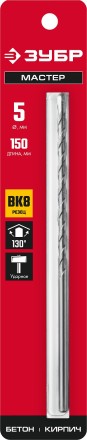 ЗУБР 5 х 150 мм, сверло по бетону (2922-150-05) купить в Нефтеюганске