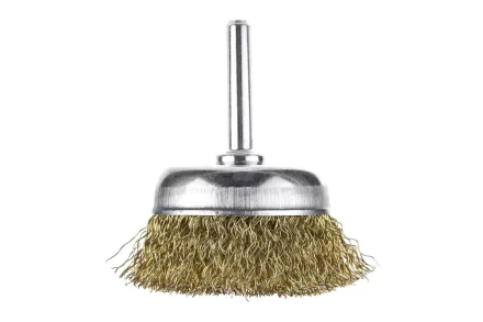 Кордщетка HAMMER чаша 50мм для дрели гофрированная латунированная сталь (207-201) купить в Нефтеюганске