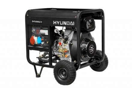 Дизельный генератор Hyundai DHY 6000LE-3 + колеса купить в Нефтеюганске